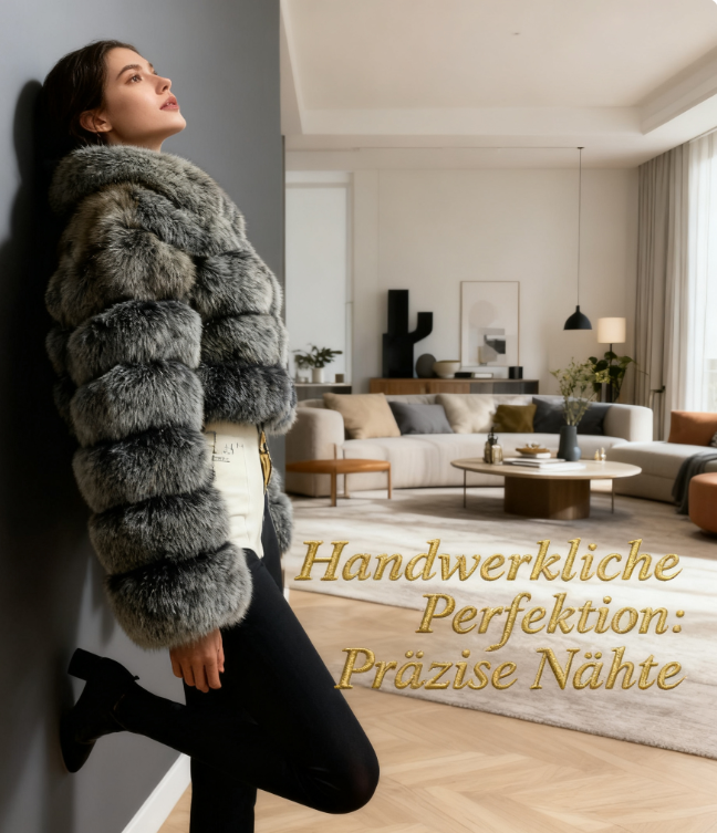 Stilvoller Pelzmantel für kalte Tage ❄️🖤