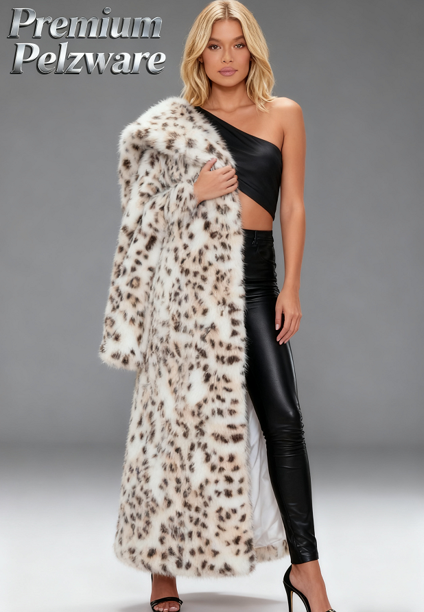 🐆🧥 Kuschelwohl Damen Leopard-Fellmantel – Luxuriös, warm und elegant für den Winter ❄️