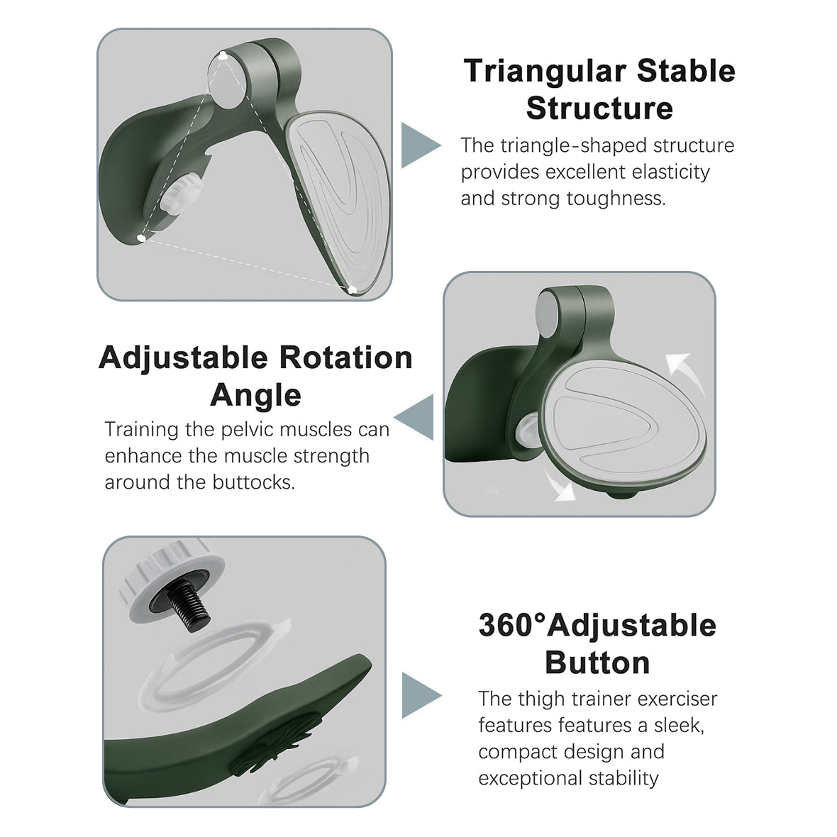 Oberschenkeltrainer & Kegel-Übungsgerät | Robustes 16 kg Gerät zur Stärkung der Oberschenkelinnenseite und des Beckenbodens | Zur Unterstützung der Rückbildung nach der Geburt | Hochwertiges Material |