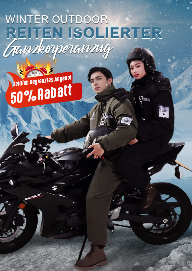 Winter-Outdoor-Ganzkörperanzug – Warm, winddicht & perfekt für Motorradfahrten! ❄️