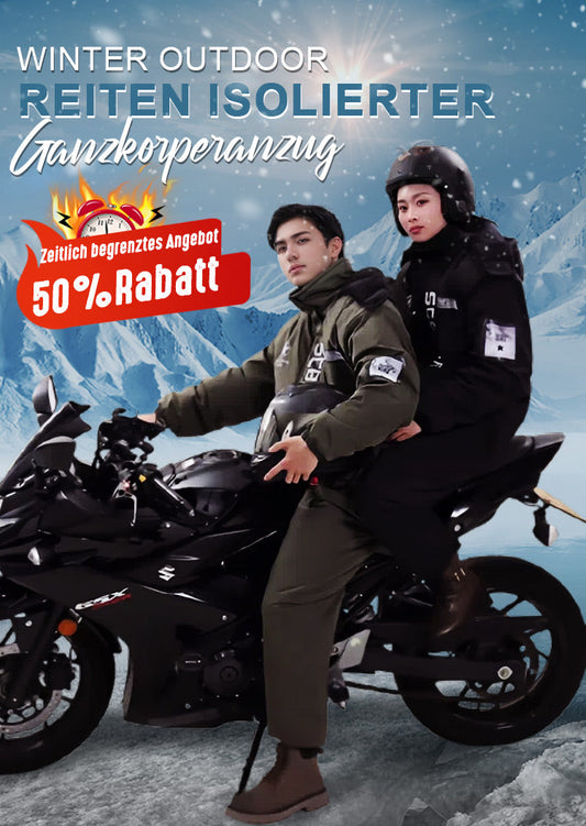 Winter-Outdoor-Ganzkörperanzug – Warm, winddicht & perfekt für Motorradfahrten! ❄️