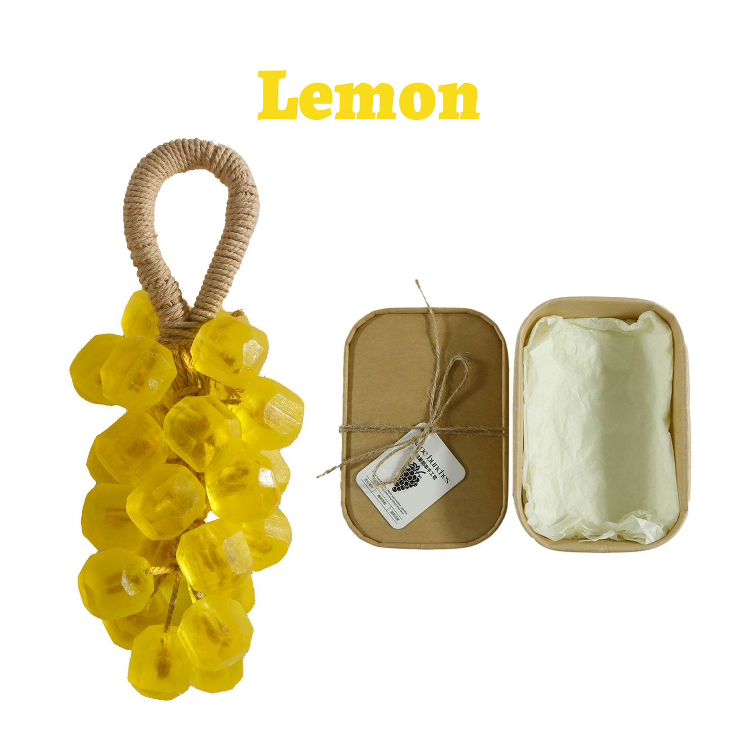 Handgefertigte Kristalltraubenseife – Personalisierte Duftseife mit Lavendelduft 🌿 | Weihnachtsaktion: Bis zu 40 % Rabatt!