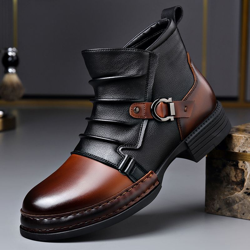 ⏳Nur für kurze Zeit 50 % Rabatt⏰ Herren-Ankle-Boots aus echtem Leder👞
