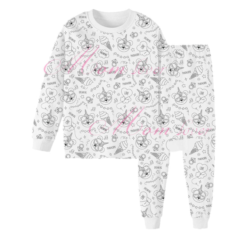 🎅Prévente de Noël🎁🎨Coloriage de pyjamas de dessin animé à faire soi-même pour enfants