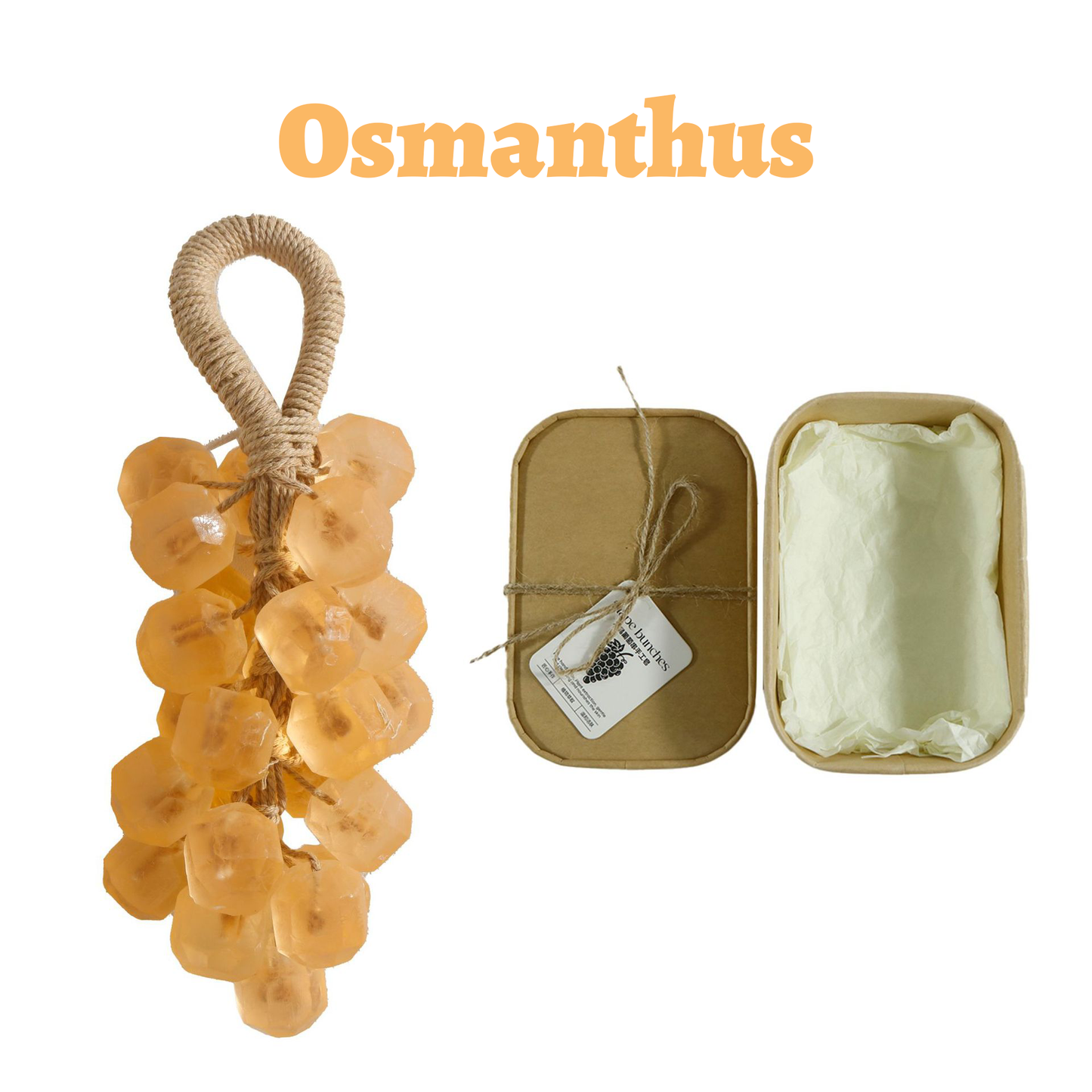 Handgefertigte Kristalltraubenseife – Personalisierte Duftseife mit Lavendelduft 🌿 | Weihnachtsaktion: Bis zu 40 % Rabatt!