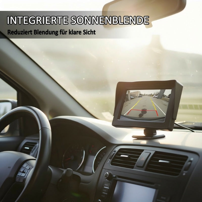 📺✨ 4,3-Zoll Auto-Display TFT-LCD – Doppel Videoeingänge + 9-35V Spannung + Kompakt Design! ✨