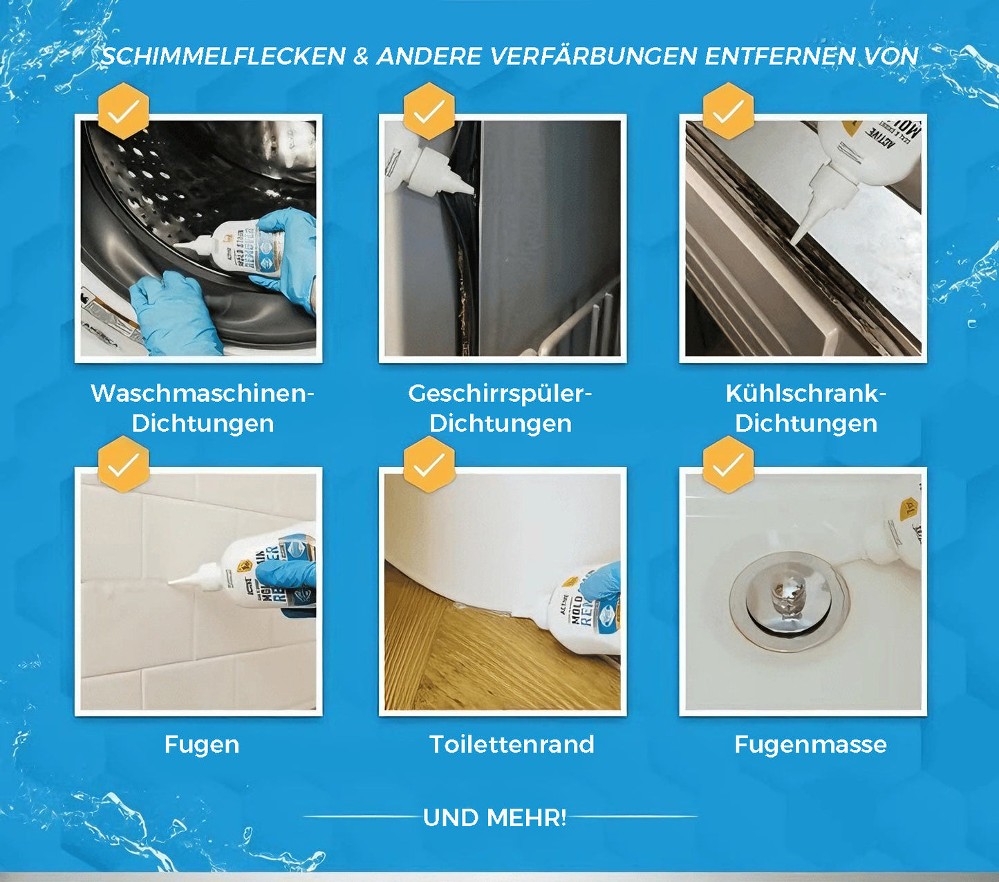 🦠 KAUFE 2, ERHALTE 1 GRATIS! 🛁 Schimmelentferner-Gel – Starke Formel, Bürste Inklusive & Wirksam in Dusche und Fugen 🧽✨