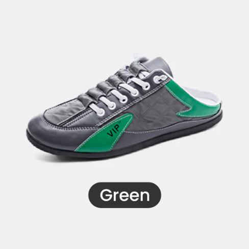 Herren-Sneaker zum Hineinschlüpfen mit offener Ferse und Schnüroptik