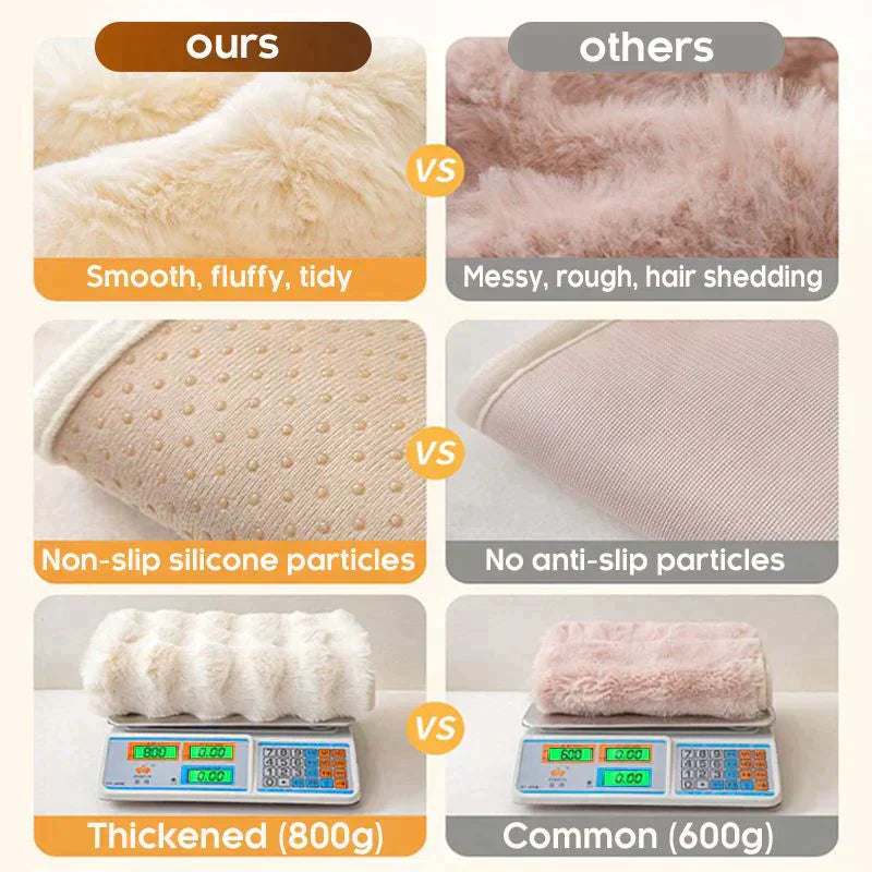 Kuschelwohl™ Ultra-Weicher Kaninchenplüsch-Sofaschoner – Winter-Edition ❄️ | Weihnachtsrabatt – bis zu 40 % 🎁