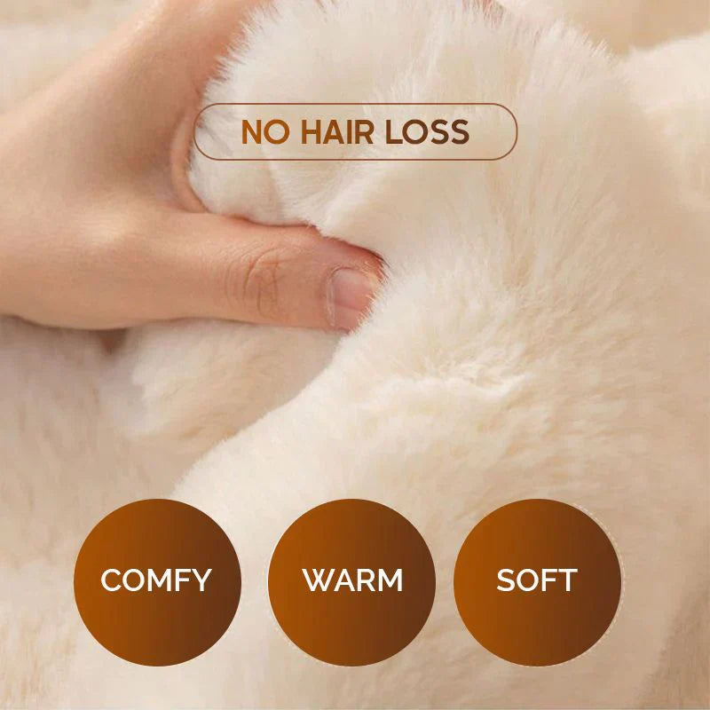 Kuschelwohl™ Ultra-Weicher Kaninchenplüsch-Sofaschoner – Winter-Edition ❄️ | Weihnachtsrabatt – bis zu 40 % 🎁