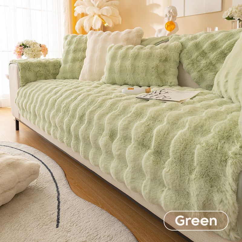 Kuschelwohl™ Ultra-Weicher Kaninchenplüsch-Sofaschoner – Winter-Edition ❄️ | Weihnachtsrabatt – bis zu 40 % 🎁