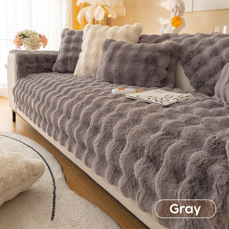 Kuschelwohl™ Ultra-Weicher Kaninchenplüsch-Sofaschoner – Winter-Edition ❄️ | Weihnachtsrabatt – bis zu 40 % 🎁