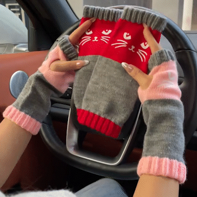 🏆🔥ACHETEZ-EN 2, RECEVEZ-EN 1 GRATUITE🧤Mousquets sans doigts pour femmes – Doux, chauds et parfaits pour le smartphone et au quotidien🐱