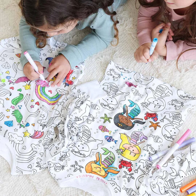🎅Prévente de Noël🎁🎨Coloriage de pyjamas de dessin animé à faire soi-même pour enfants