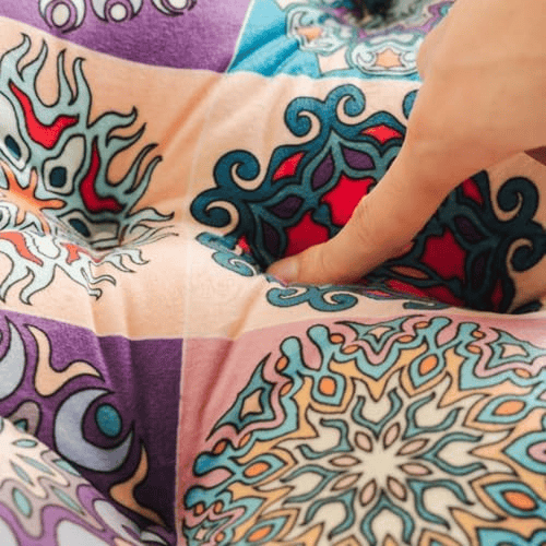 Sofakissen aus böhmischer Baumwolle