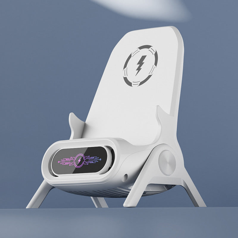 📱 50% RABATT！✨ Multifunktionale Kabellose Halterung mit Schnellladung - 360° Verstellbar mit LCD-Anzeige für Büro & Reise 🚗💻