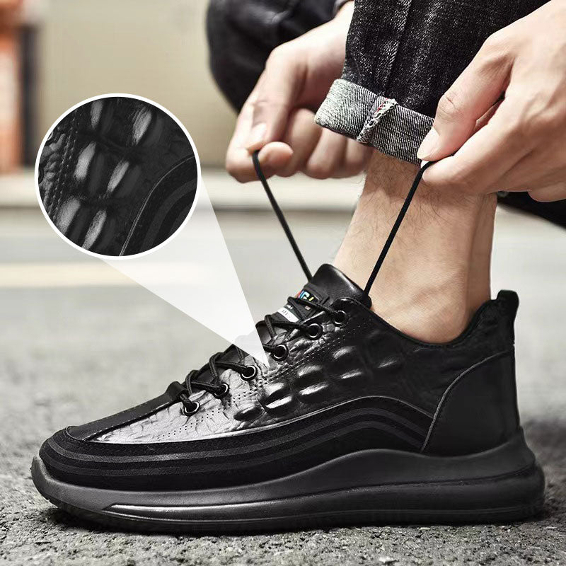 【HEUTIGE 57 % RABATT】Slip-On-Sneaker für Herren aus Mikrofaser-Leder