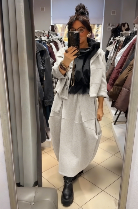 Ensemble manteau et jupe élégant Kuschelwohl™ – Tendance et chaud (Grandes soldes de Noël 🎄) 