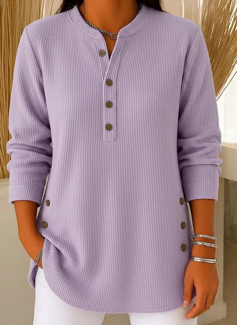 Pull en maille pour femme – Col rond confortable, manches longues et coupe décontractée | Promotions de Noël hiver 2025 – Jusqu'à 40 % de réduction 