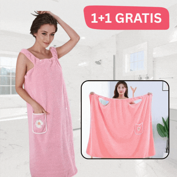 (1+1 GRATIS) Kuschelwohl™ Ultra-Softes Wellness-Badetuch zum Anziehen – 🎄 Großer Weihnachts-Sale