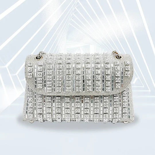 (Neuheiten) Kuschelwohl™ Leichte Kristall-Clutch (Multicolor) – Funkelnde Abendtasche – 🎄 Neue Farben & Weihnachts-Sale