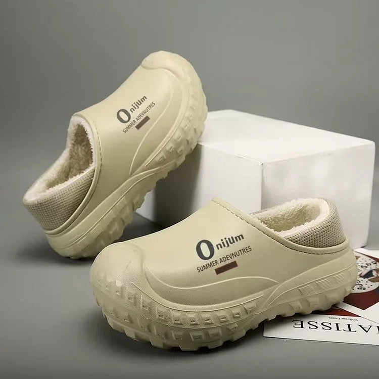 Kuschelwohl® Premium Herren-Winterpantoffeln – Wasserdicht, Tierfreundlich & Echte Wolle | 🎄 Großer Weihnachts-Sale