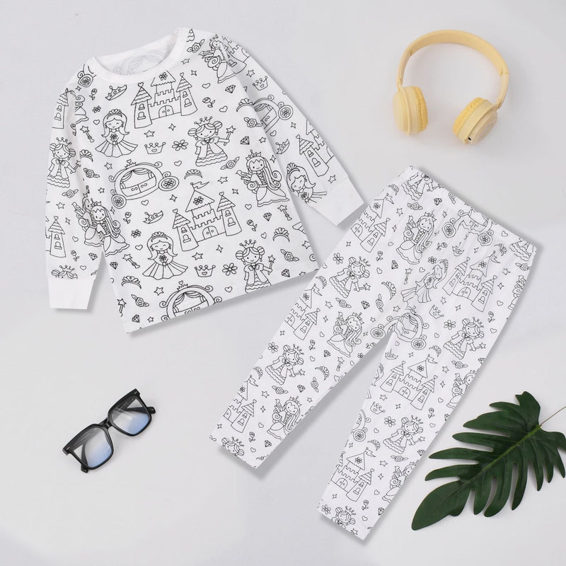 🎅Prévente de Noël🎁🎨Coloriage de pyjamas de dessin animé à faire soi-même pour enfants