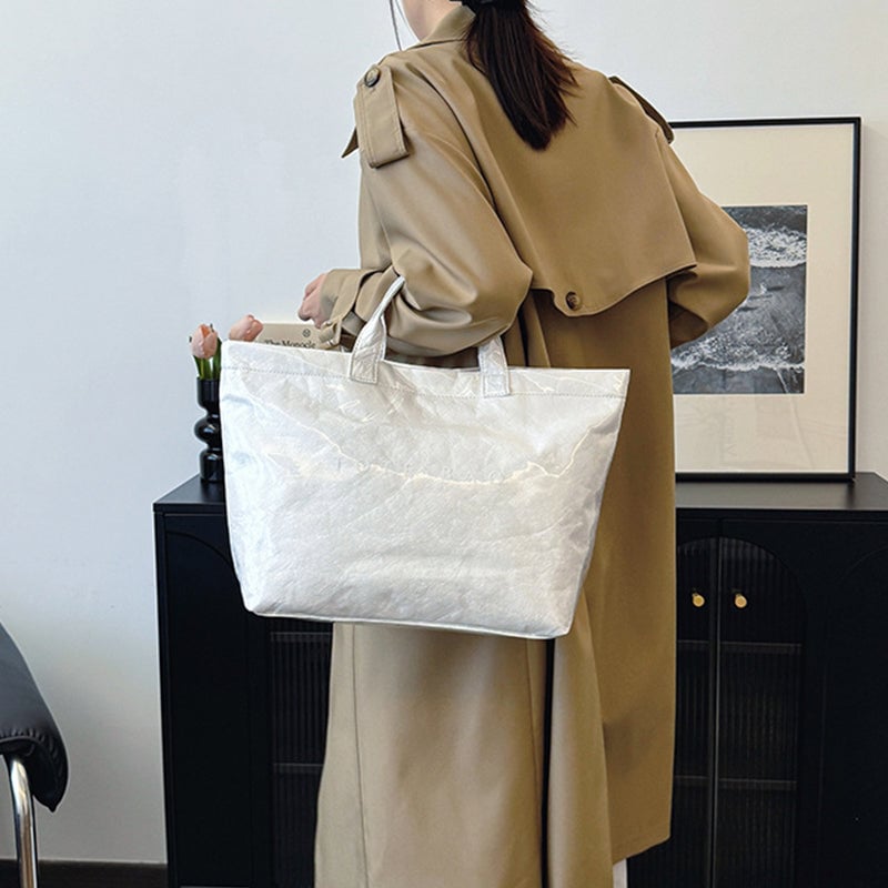 👜 Sac fourre-tout Cozy™ Designer avec imprimé lettres (Vente directe) – 👜 Accessoire tendance – 🎄 Remise immédiate pendant les soldes de Noël