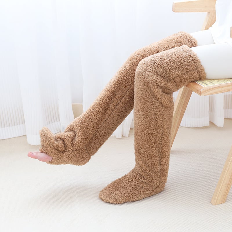 Chaussettes hautes en polaire veloutée – Édition Noël ❄️🎅 | Vente flash et réduction Black Friday !