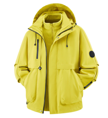 🧥❄️ Veste thermique confortable pour homme avec capuche et doublure polaire – Déperlante, coupe-vent et chaude