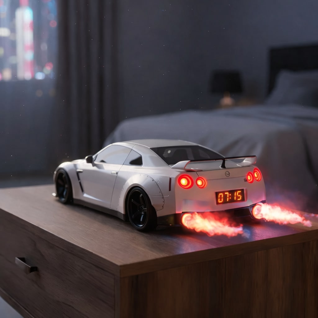 Hypercar-Wecker – Realistische Motor- und Lichteffekte