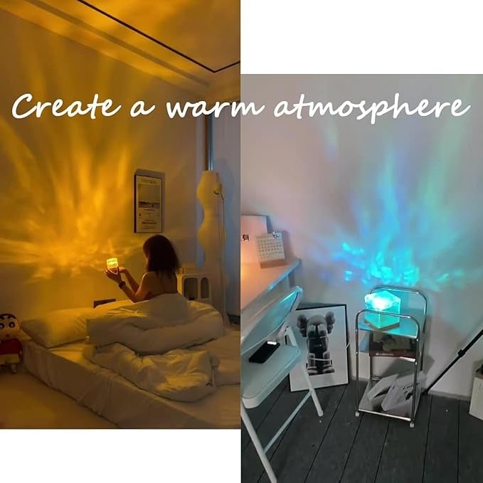 🔥LAST DAY SALE - 49% OFF✨Aurora Borealis Nachtlicht-Projektor – RGB Farbwechsel, Touch-Steuerung, Weihnachtsrabatt 🎄