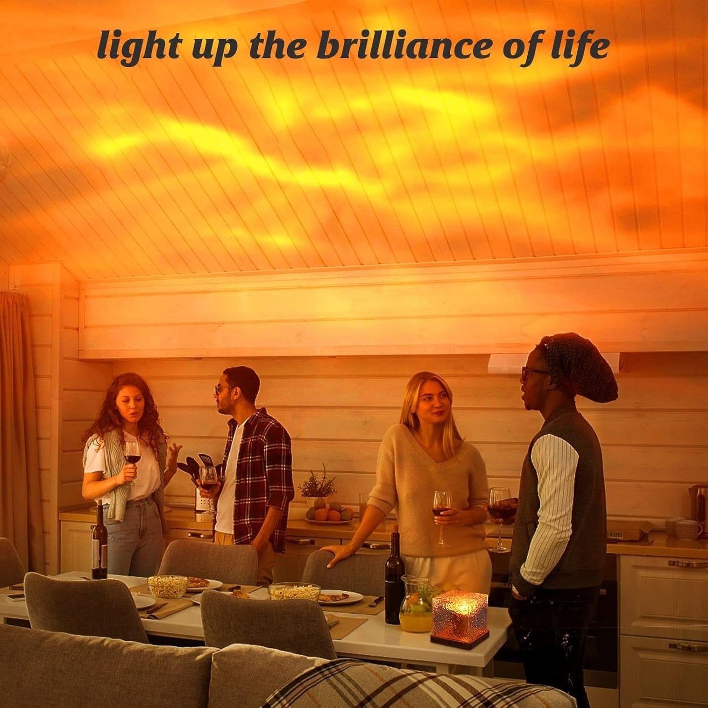 🔥LAST DAY SALE - 49% OFF✨Aurora Borealis Nachtlicht-Projektor – RGB Farbwechsel, Touch-Steuerung, Weihnachtsrabatt 🎄