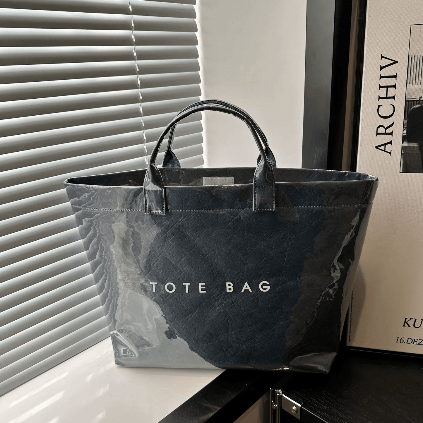 👜 Sac fourre-tout Cozy™ Designer avec imprimé lettres (Vente directe) – 👜 Accessoire tendance – 🎄 Remise immédiate pendant les soldes de Noël