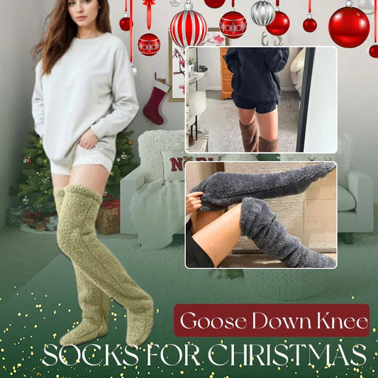 Velvety Fleece Kniehohe Socken – Weihnachts-Edition ❄️🎅 | Flash Sale & Black Friday Rabatt!