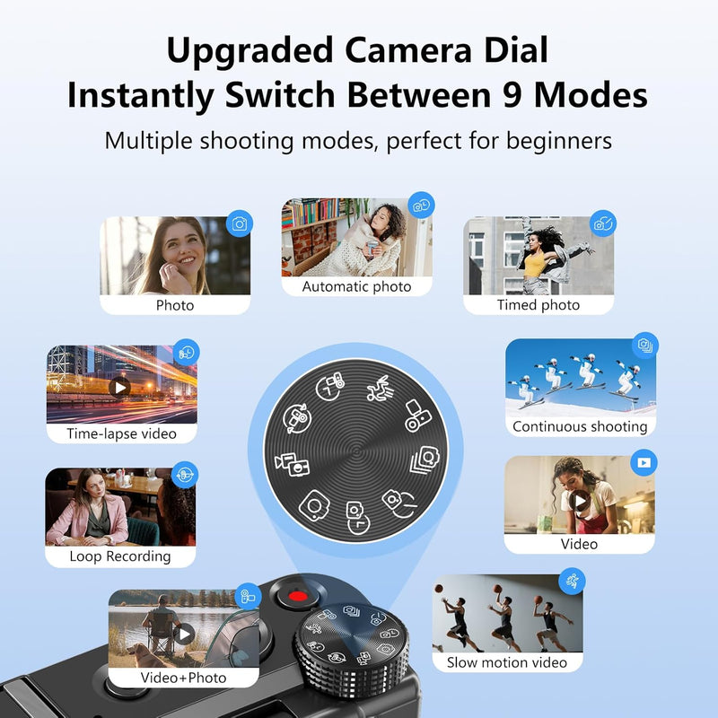 8K-Digitalkamera mit 88 MP und 3-Zoll-180°-Klappbildschirm