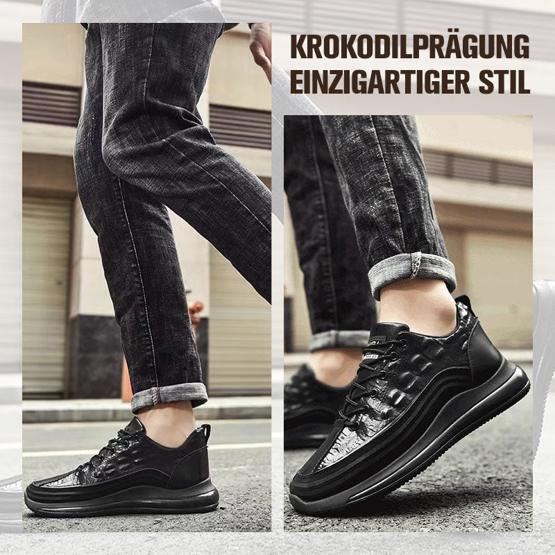 【HEUTIGE 57 % RABATT】Slip-On-Sneaker für Herren aus Mikrofaser-Leder