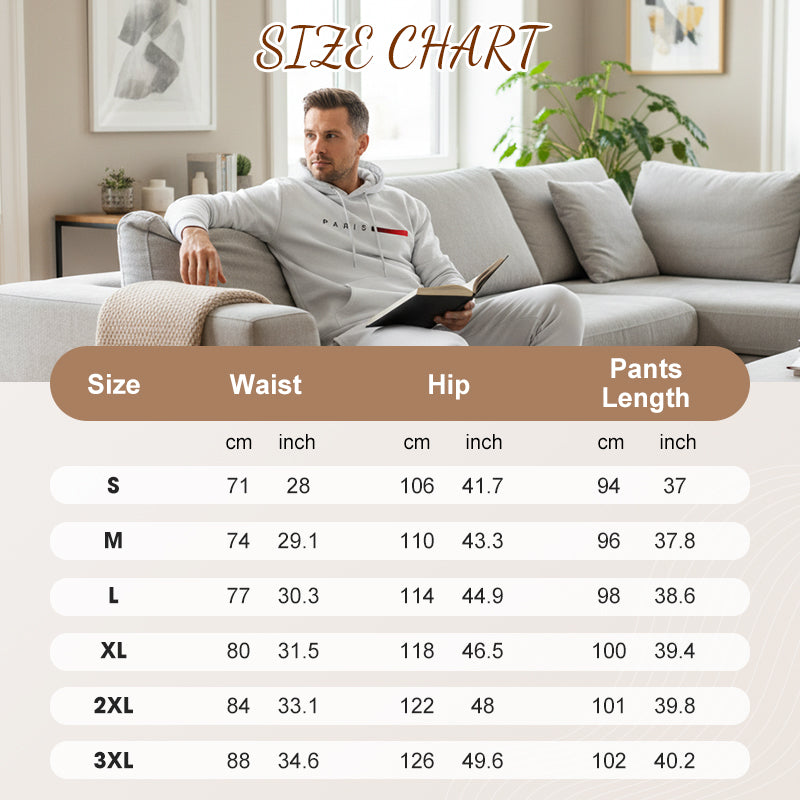 Herren-Trainingsanzug-Set mit Kapuze