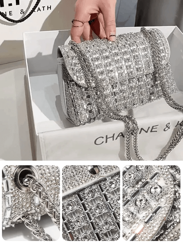 (Neuheiten) Kuschelwohl™ Leichte Kristall-Clutch (Multicolor) – Funkelnde Abendtasche – 🎄 Neue Farben & Weihnachts-Sale