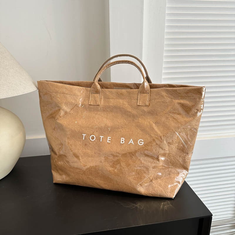 👜 Sac fourre-tout Cozy™ Designer avec imprimé lettres (Vente directe) – 👜 Accessoire tendance – 🎄 Remise immédiate pendant les soldes de Noël