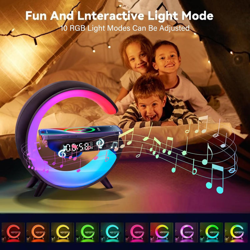 🎁Last Day Sale 49% OFF🔥Kuschelwohl Multifunktionaler Bluetooth-Lautsprecher – Farbwechsel, kabelloses Laden & Wecker, jetzt im Weihnachtsrabatt 🎄