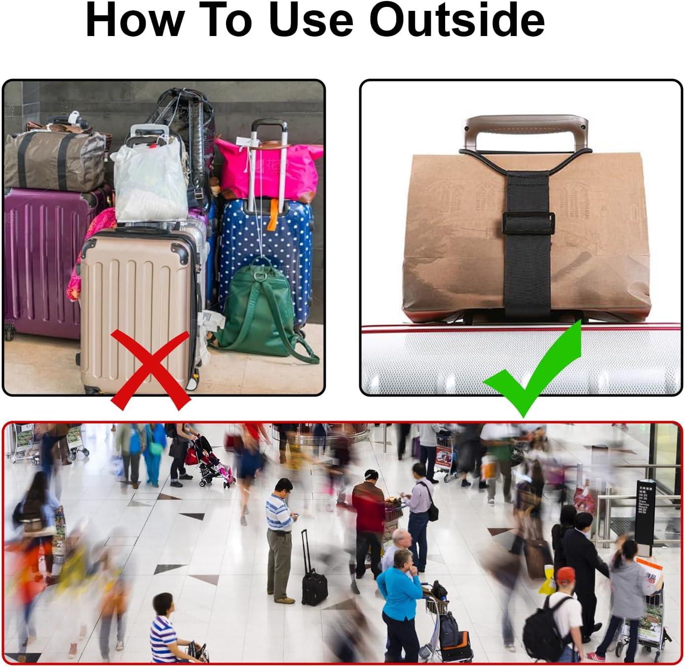 Kuschelwohl™ Verstellbarer Koffer-Verbindungsgurt – Extra Stark (Großer Weihnachts-Sale 🎄)