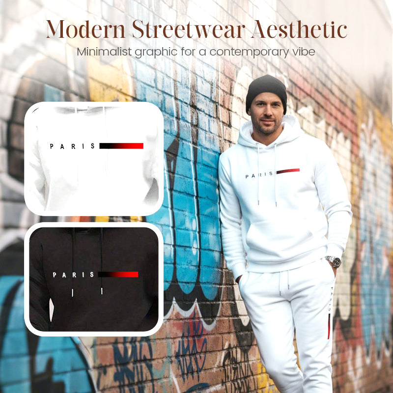 Herren-Trainingsanzug-Set mit Kapuze