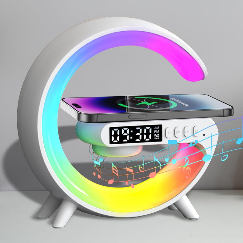 🎁Last Day Sale 49% OFF🔥Kuschelwohl Multifunktionaler Bluetooth-Lautsprecher – Farbwechsel, kabelloses Laden & Wecker, jetzt im Weihnachtsrabatt 🎄