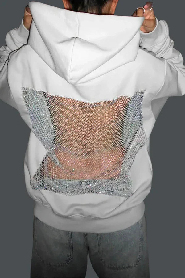 Sweat à capuche en cristal de Reney 