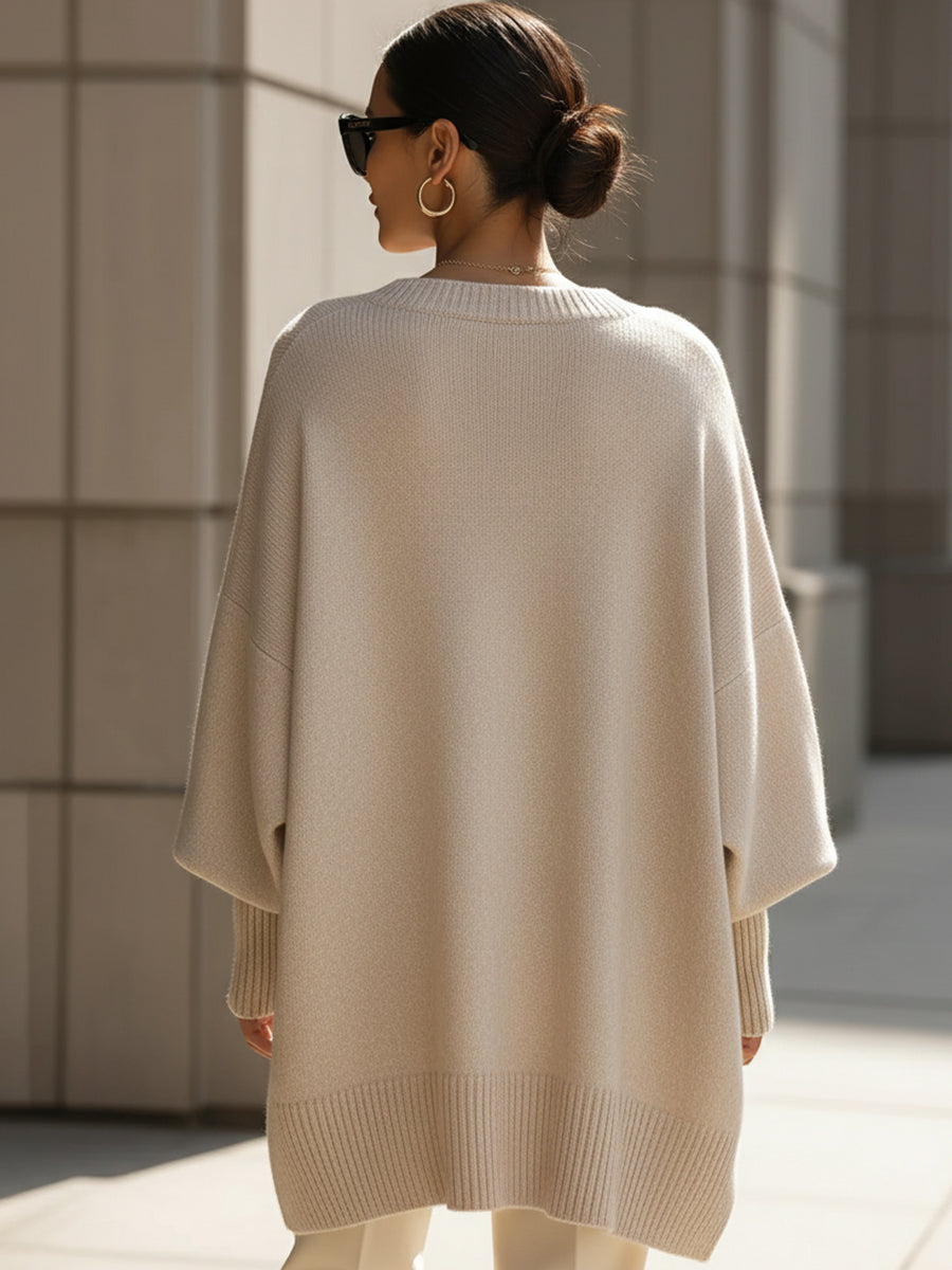 Eleganter Wollmischpullover – vielseitig und bequem
