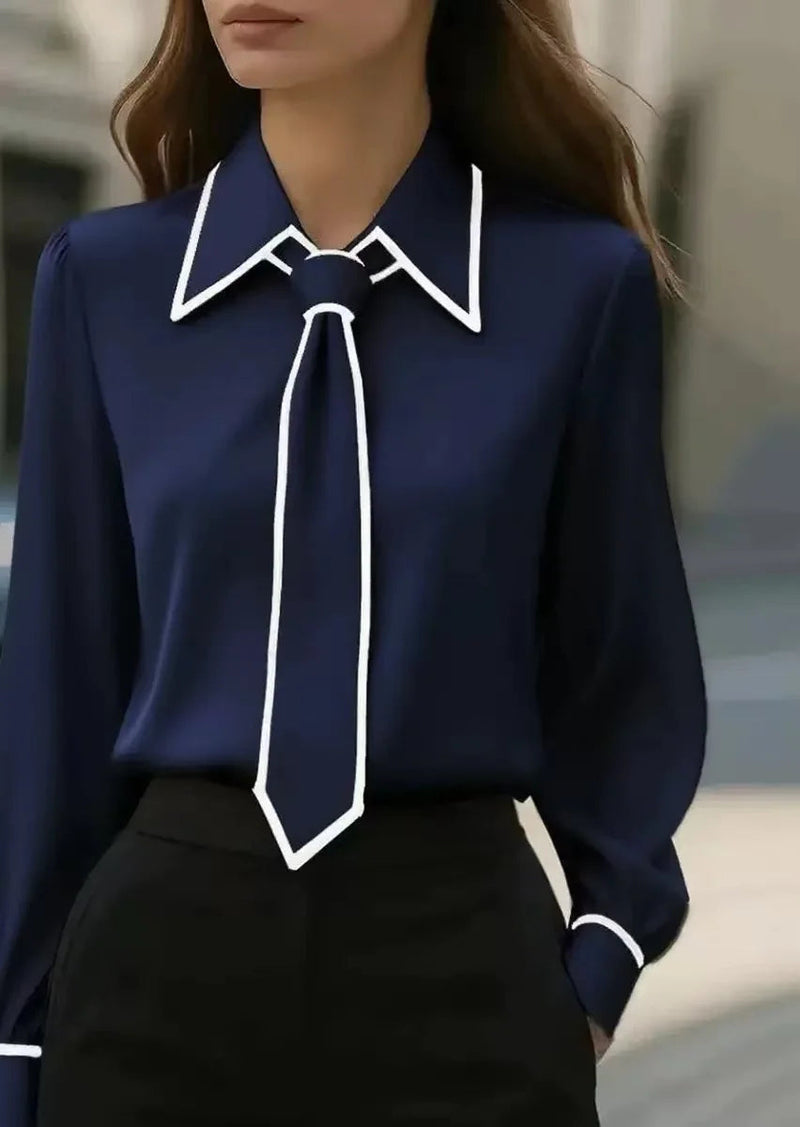 Klassisches Damen-Farbblock-Shirt