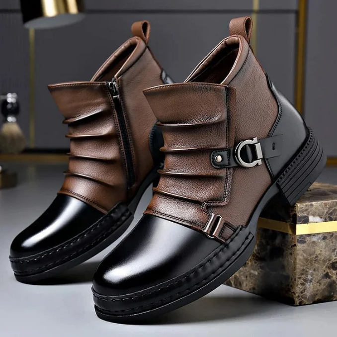 ⏳Nur für kurze Zeit 50 % Rabatt⏰ Herren-Ankle-Boots aus echtem Leder👞