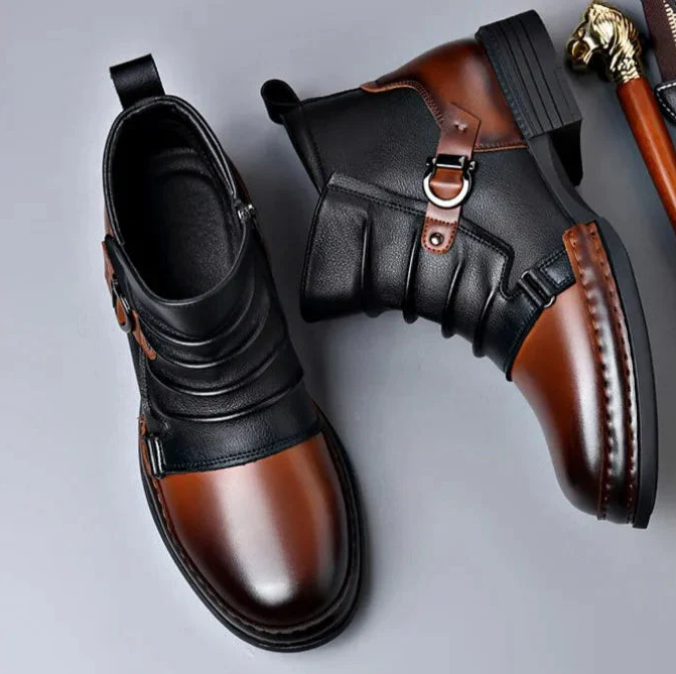 ⏳Nur für kurze Zeit 50 % Rabatt⏰ Herren-Ankle-Boots aus echtem Leder👞