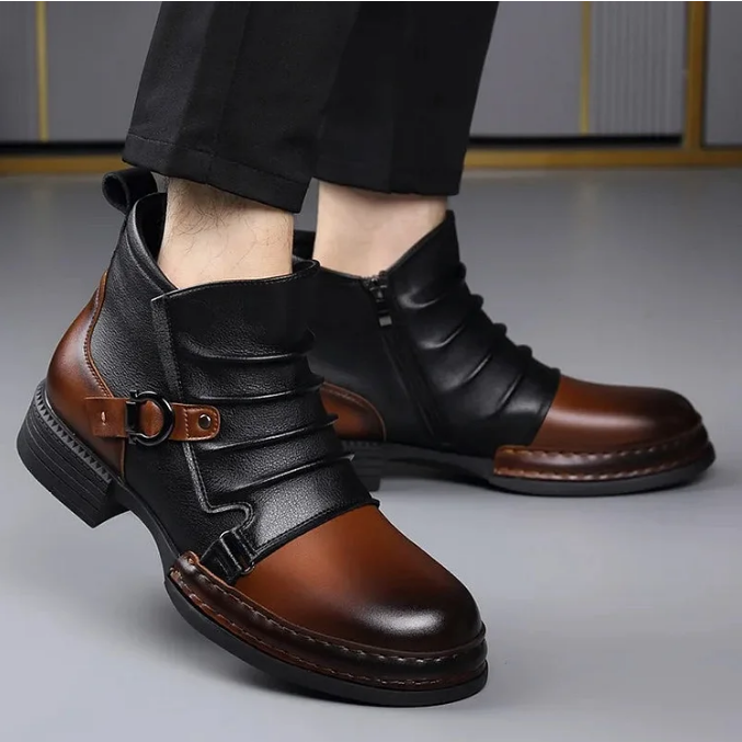 ⏳Nur für kurze Zeit 50 % Rabatt⏰ Herren-Ankle-Boots aus echtem Leder👞